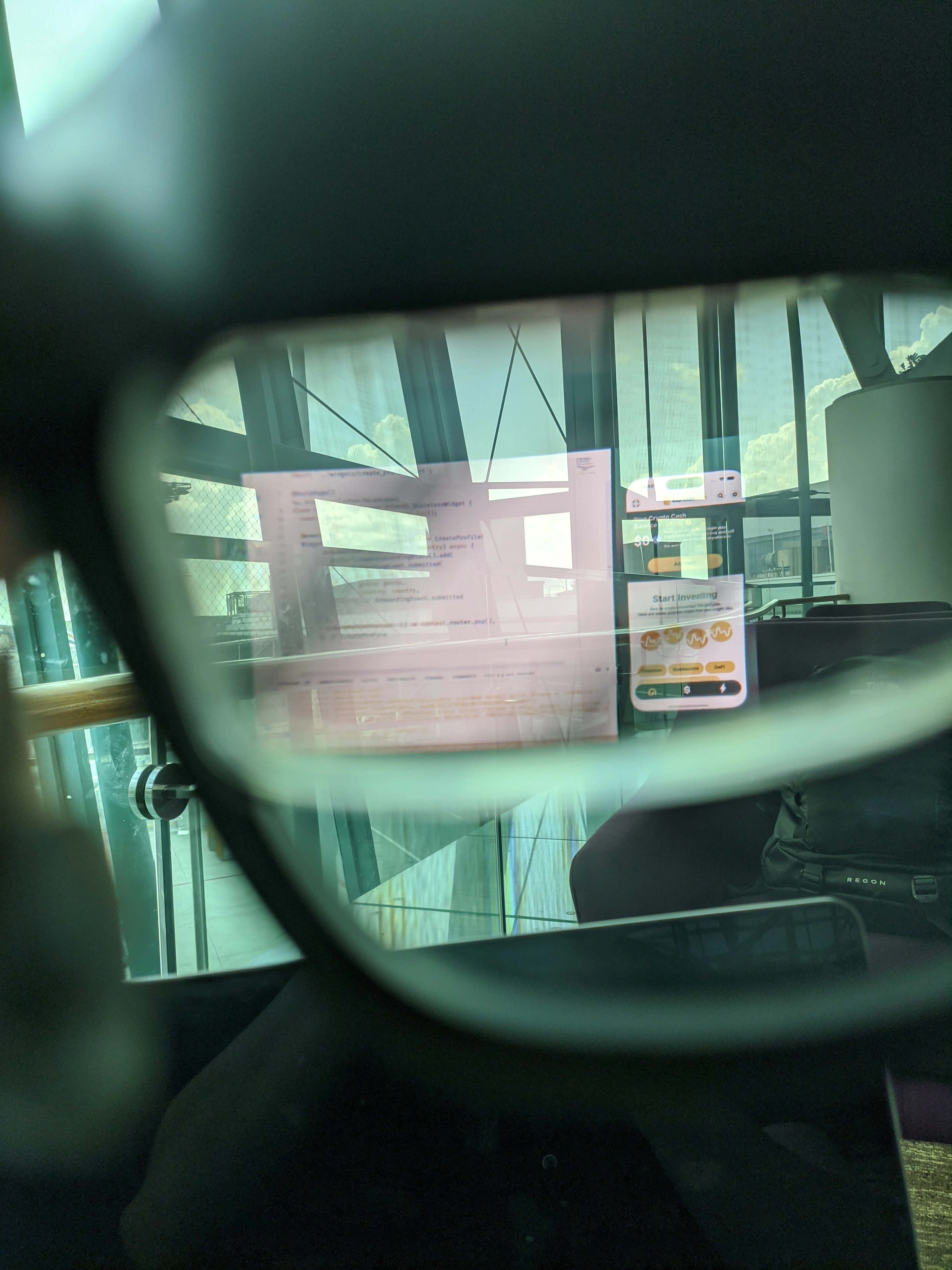 Software coding inside AR glasses